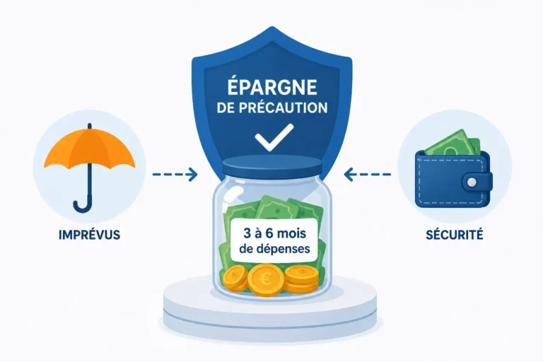 illustration pédagogique d’une épargne de précaution comme socle de sécurité financière